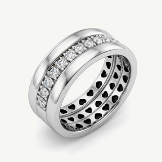 Anello Fabiani a Fascia in Oro e Diamanti