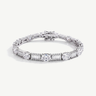 Bracciale Tennis Multitaglio Alternato - Luxury Edition