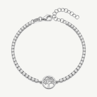 Tennis Bracelet Tree of Life Lucky Charm
