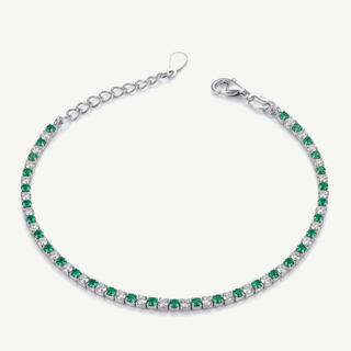 Alternating Green and White Small Tennis (Shoes)