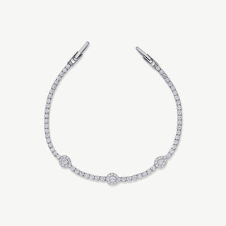 Bracciale Tennis Ovali Zirconi Argento 925 Fabiani