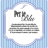 Collana Fabiani "Gioielli Per Te" in oro 9kt con cubo e zircone blu