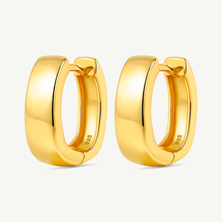 Orecchini a cerchio Fabiani in argento 925 dorato