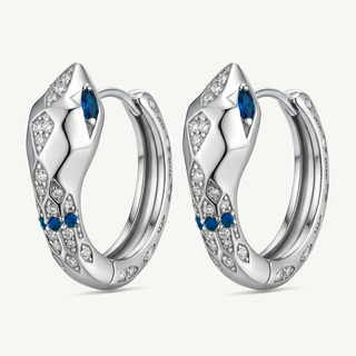 Orecchini Fabiani in argento 925 con zirconi e pietre blu