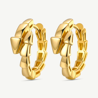 Orecchini Fabiani in argento 925 dorato a maglia geometrica