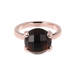 Anello Cocktail Grande con Pietra Naturale Tonda