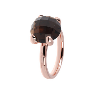 Anello Cocktail Grande con Pietra Naturale Tonda
