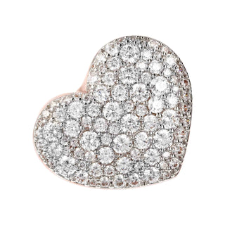 Anello Chevalier Cuore con Pavé in Cubic Zirconia - Fabiani Gioiellerie