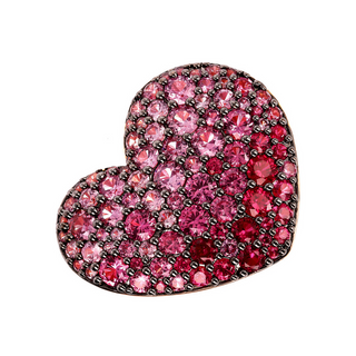 Anello Chevalier Cuore con Pavé in Cubic Zirconia