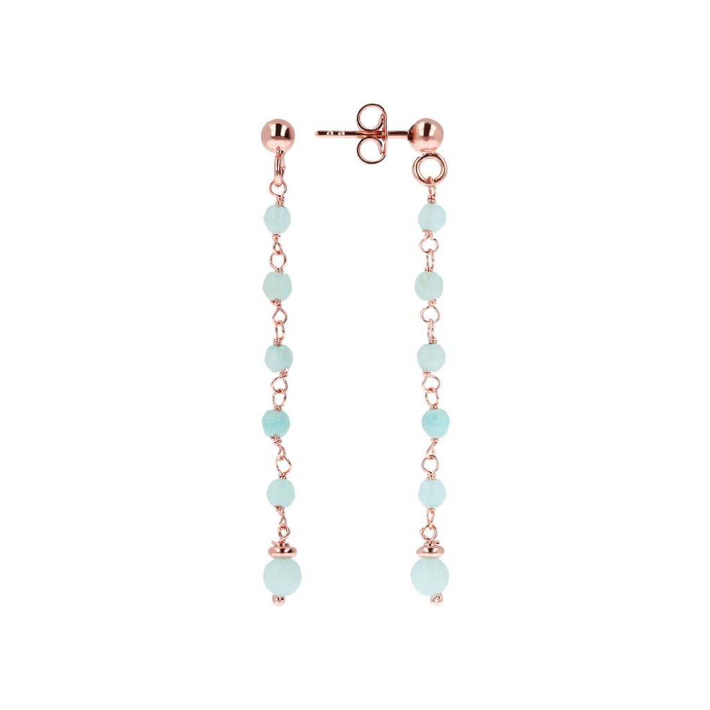 Parure collana e orecchini BOLLA in acciaio inossidabile e ciondolo co Parure collana e orecchini BOLLA in acciaio inossidabile e ciondolo co