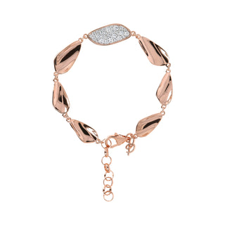 Bracciale Foglie Dettaglio Pavé - Fabiani Gioiellerie