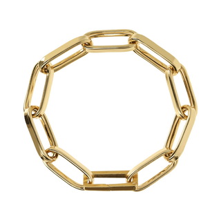 Bracciale Golden Catena Forzatina Allungata Maxi Maglie