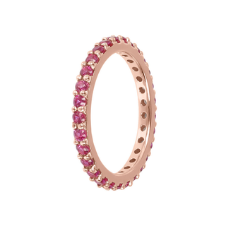 Veretta Ring with Cubic Zirconia or Black Spinel