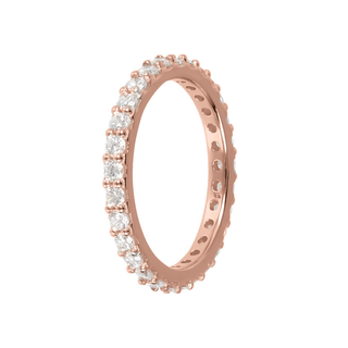 Veretta Ring with Cubic Zirconia or Black Spinel