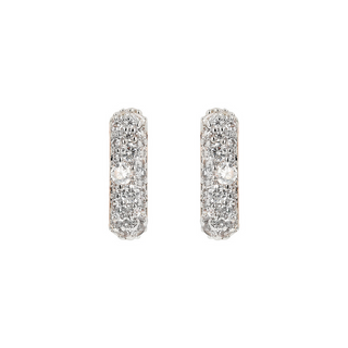 Pavé Square Stud Earrings
