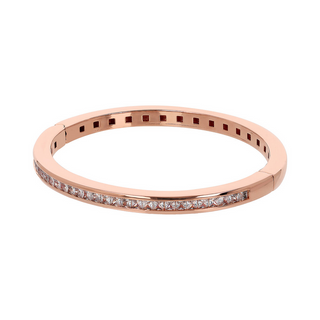Rigid Bracelet with Square Cubic Zirconia Princess Cut