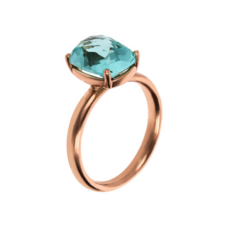 Cocktail Ring with Rectangular Gem Prism Mosaic Cut