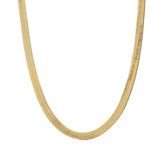Collana Girocollo Catena Snake Piatta