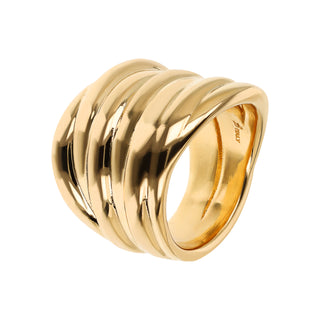 Anello a Fascia Graduato Texture Rigata