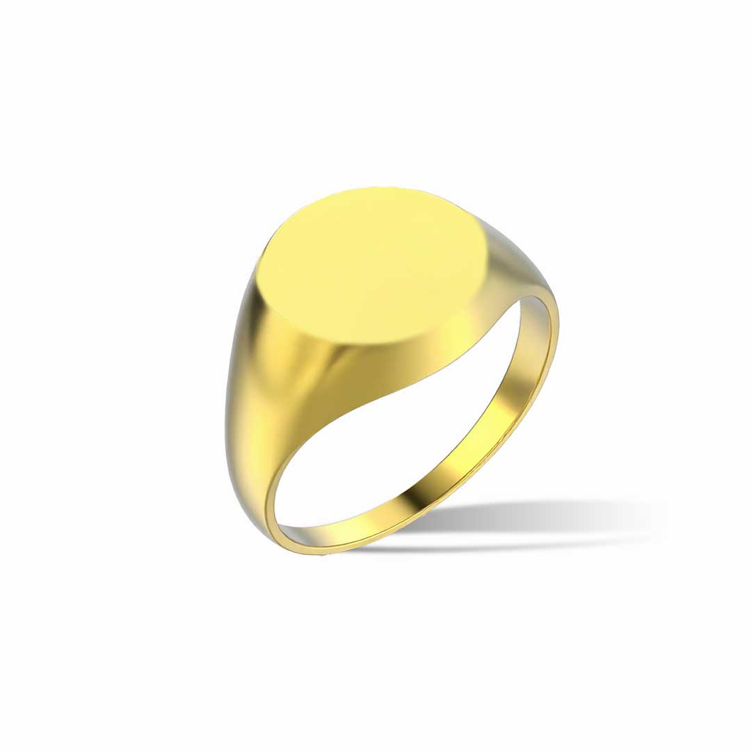 Anello Fabiani chevalier in oro giallo 18Kt Fabiani Gioiellerie