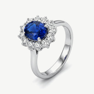 Anello Fabiani Margherita con Zaffiro e Diamanti