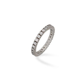 Anello Fabiani eternity in oro bianco 18Kt - Fabiani Gioiellerie