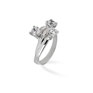 Anello Fabiani trilogy in oro bianco 18Kt - Fabiani Gioiellerie