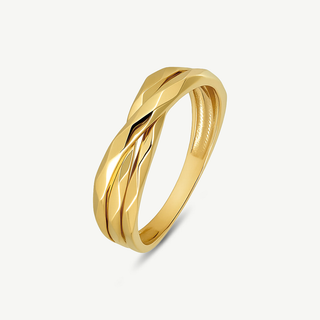 Anello Fabiani in oro giallo 9Kt