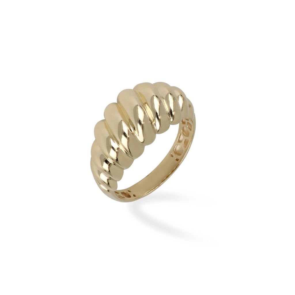 Anello Fabiani a fascia in oro giallo 9Kt - Fabiani Gioiellerie