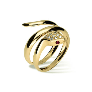 Anello Fabiani serpente in oro giallo 18Kt