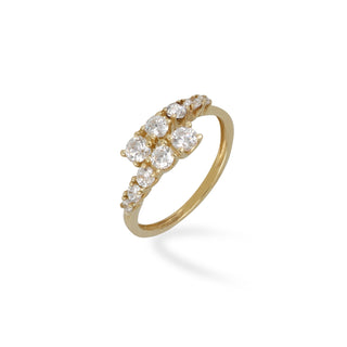 Anello Fabiani contrariè con zirconi taglio brillante - Fabiani Gioiellerie