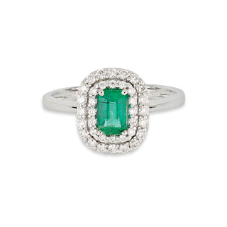 Anello Fabiani con smeraldo 0,45Ct e diamanti 0,33Ct - Fabiani Gioiellerie