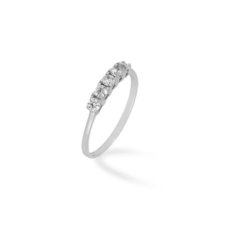 Anello Fabiani riviera con zirconi taglio brillante - Fabiani Gioiellerie