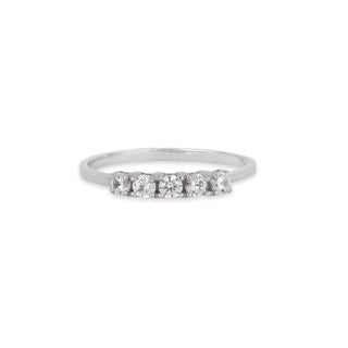 Anello Fabiani riviera con zirconi taglio brillante - Fabiani Gioiellerie