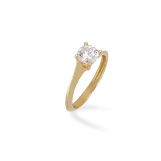 Anello Fabiani solitario in oro giallo 18Kt - Fabiani Gioiellerie