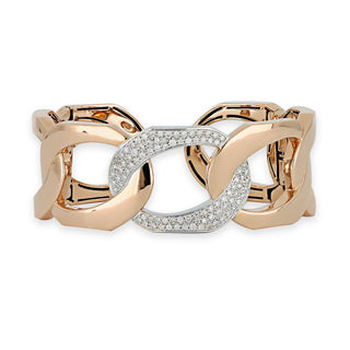 Bracciale Fabiani in oro rosa e oro bianco 18kt con diamanti 0,99Kt - Fabiani Gioiellerie