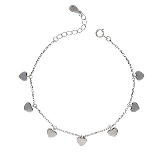 Bracciale Fabiani in argento 925 con cuori