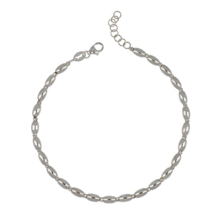 Bracciale Fabiani a chicco di riso in oro bianco 18Kt - Fabiani Gioiellerie