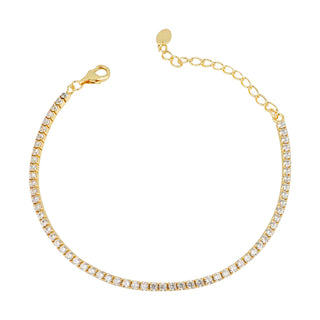 Bracciale Fabiani in argento 925 dorato con zirconi - Fabiani Gioiellerie