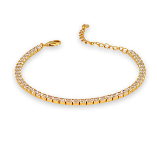 Bracciale Fabiani tennis in argento 925 dorato - Fabiani Gioiellerie