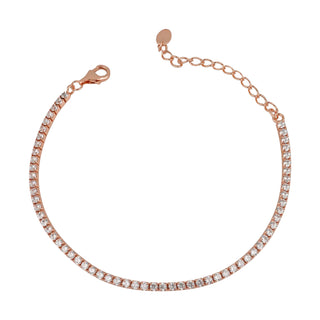 Bracciale Fabiani in argento 925 rosato e zirconi - Fabiani Gioiellerie