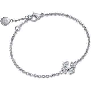Luca Barra Four Leaf Clover Bracelet