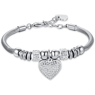 Luca Barra Bracelet Heart Pendant