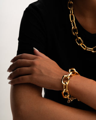 Bracciale Meridien Jewels in ottone dorato