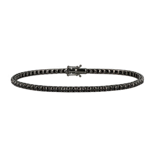 Bracciale Fabiani tennis in oro 18Kt con diamanti neri 2,70Ct - Fabiani Gioiellerie