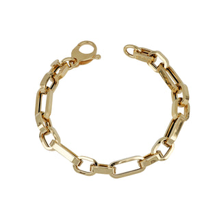 Bracciale Fabiani a maglia alternata in oro giallo 9Kt - Fabiani Gioiellerie