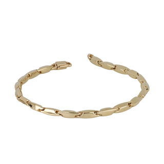 Bracciale Fabiani a maglia chicco di riso in oro giallo 14Kt - Fabiani Gioiellerie