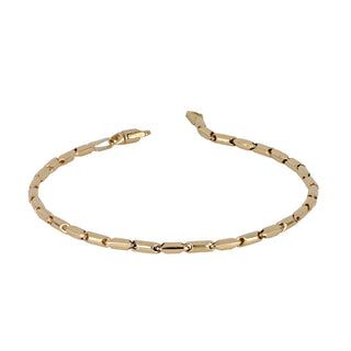 Bracciale Fabiani a maglia bamboo in oro giallo 14Kt - Fabiani Gioiellerie