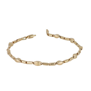 Bracciale Fabiani a maglia bamboo in oro giallo 14Kt - Fabiani Gioiellerie