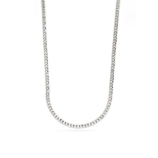 Collana Fabiani in oro bianco 18Kt con lavorazione a catena - Fabiani Gioiellerie